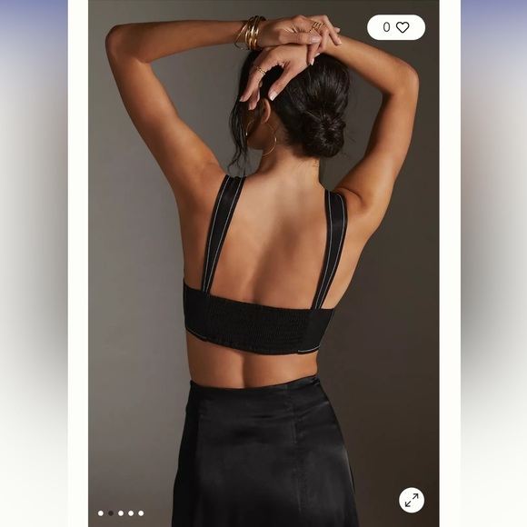 Anthropologie SEAMED CORSET Size L. - Picture 2 of 5